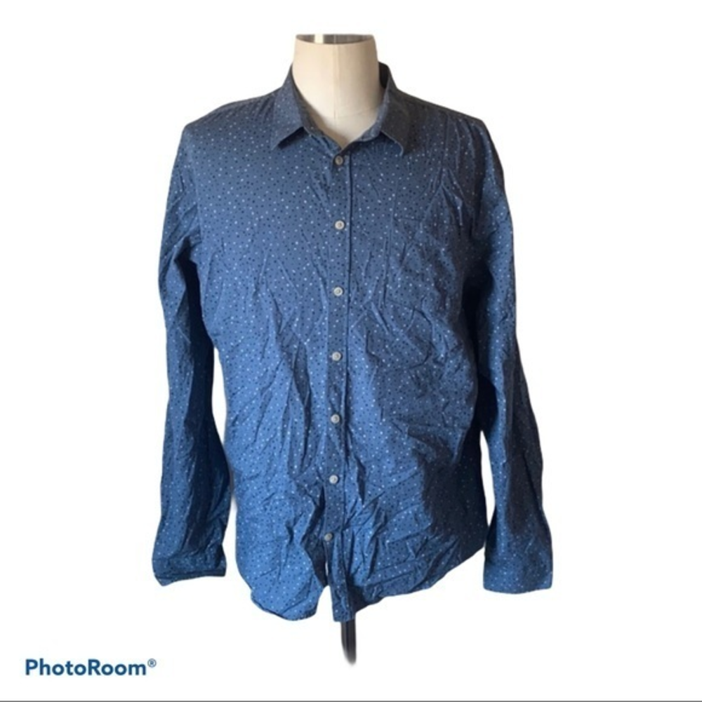 5/$30 🎈Frank and‎ oak men’s XXL print motif dress shirt